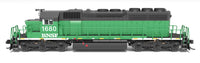 N Broadway Ltd EMD SD40-2 BNSF 1680 BN Black/Green/White w/Patch Paragon4 Sound/DC/DCC 9462