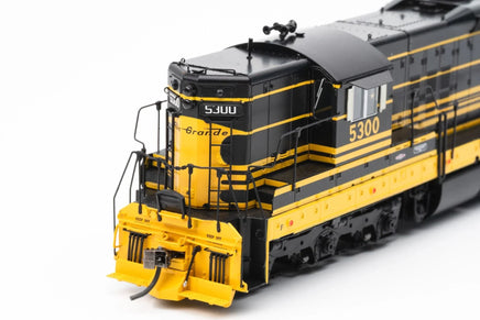 HO Rapido EMD SD7 (DC/DCC/Sound): Rio Grande - Bumble Bee: #5300 - 50605