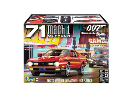 1/25 Revell-Monogram '71 Ford Mustang Mach 1 429 "James Bond" 007 Diamonds Are Forever 14555