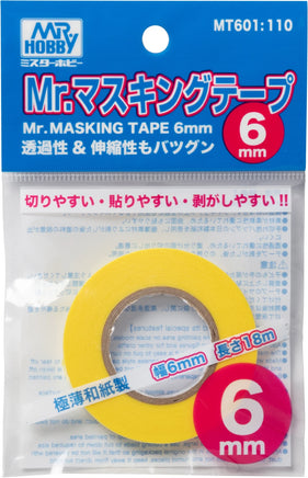 Mr. Hobby - Mr. Masking Tape 6mm - MT601 - MPM Hobbies
