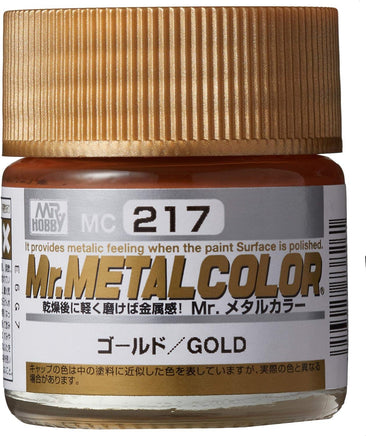 Mr. Hobby - Mr. Metal Color Gold 10ml - MC217 - MPM Hobbies