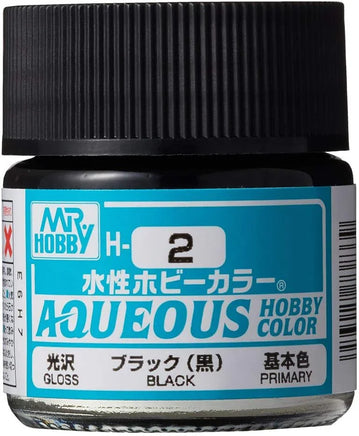 Mr. Hobby Gloss Black 10ml - H2 - MPM Hobbies
