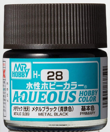 Mr. Hobby Metallic Black 10ml - H28 - MPM Hobbies