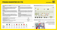 1/72 Heller Fouga Magister CM 170 - MPM Hobbies