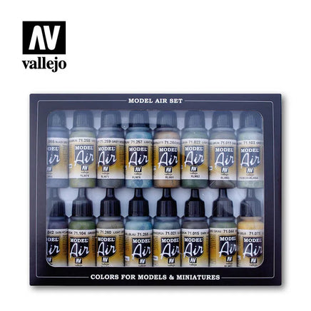 Vallejo Model Air Set of 16 RLM Colors 17ml 71193 - MPM Hobbies