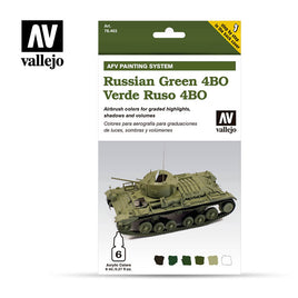 Vallejo 6ml Set of 6 Russian Green 4BO - 78403