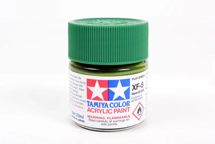 Tamiya Acrylic XF-5 Flat Green 23ml 81305 - MPM Hobbies