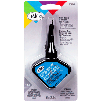 Testors Non-Toxic Liquid Cement with Precision Applicator 3527C