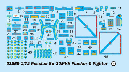 1/72 Trumpeter Russian Su-30MKK Flanker G - 01659 - MPM Hobbies