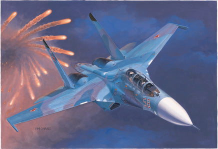 1/72 Trumpeter Russian Su-27UB Flanker C Fighter - 01645 - MPM Hobbies
