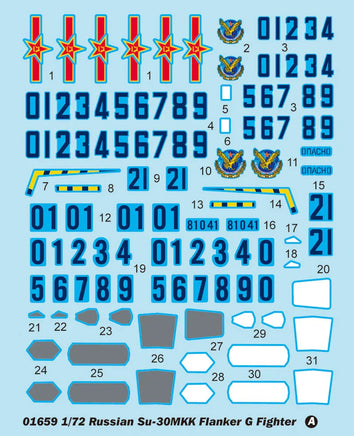 1/72 Trumpeter Russian Su-30MKK Flanker G - 01659 - MPM Hobbies