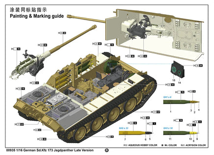 1/16 Trumpeter German Sd.Kfz 173 Jagdpanther Late Version - 00935 - MPM Hobbies