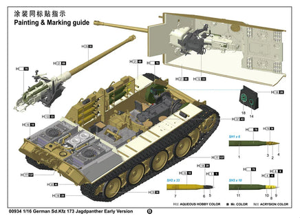 1/16 Trumpeter German Sd.Kfz 173 Jagdpanther Early Version - 00934 - MPM Hobbies