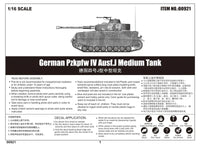1/16 Trumpeter German Pzkpfw.IV Ausf.J Medium Tank - 00921 - MPM Hobbies
