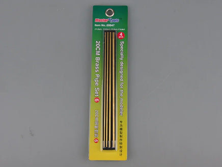 Trumpeter 20cm Brass Pipe Set 6 - 09947 - MPM Hobbies