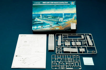 1/144 Trumpeter WWII LCM 3 USN Vehicle Landing Craft - 00102 - MPM Hobbies