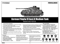 1/16 Trumpeter German Pzkpfw.IV Ausf.H Medium Tank - 00920 - MPM Hobbies
