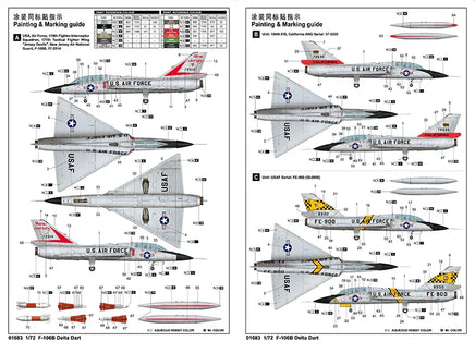 1/72 Trumpeter US F-106B Delta Dart - 01683 - MPM Hobbies