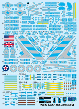 1/32 Trumpeter F-35B Lightning 03232 - MPM Hobbies
