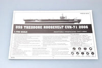1/700 Trumpeter USS Theodore Roosevelt CVN-71 2006 05754 - MPM Hobbies