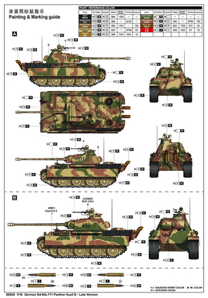 1/16 Trumpeter German Sd.Kfz.171 Panther Ausf.G - Late Version - 00929 - MPM Hobbies
