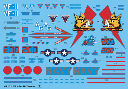 1/32 Trumpeter F-14B Tomcat - 03202 - MPM Hobbies