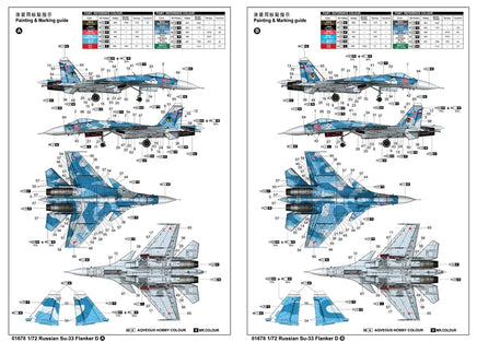 1/72 Trumpeter Russian Su-33 Flanker D - 01678 - MPM Hobbies