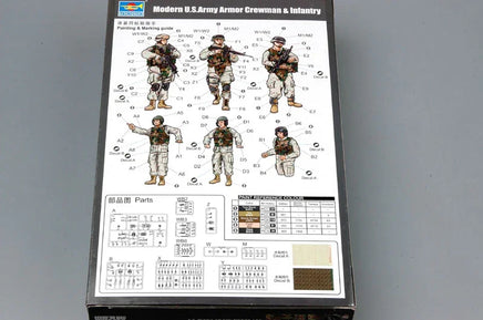 1/35 Trumpeter Modern U.S. Army Armor Crewman & Infantry - 00424 - MPM Hobbies
