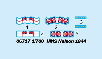 1/700 Trumpeter HMS Nelson 1944 - 06717 - MPM Hobbies