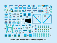 1/72 Trumpeter Russian Su-27 Flanker B Fighter - 01660 - MPM Hobbies
