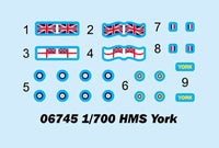 1/700 Trumpeter HMS York - 06745 - MPM Hobbies
