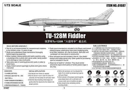 1/72 Trumpeter Tu-128M Fiddler - 01687 - MPM Hobbies