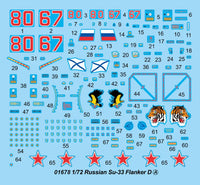 1/72 Trumpeter Russian Su-33 Flanker D - 01678 - MPM Hobbies