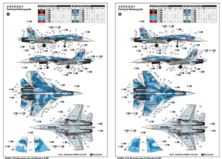 1/72 Trumpeter Russian Su-33 Flanker D - 01667 - MPM Hobbies