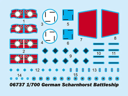 1/700 Trumpeter German Scharnhorst Battleship - 06737 - MPM Hobbies
