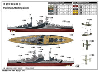 1/700 Trumpeter HMS Malaya 1943 - 05799 - MPM Hobbies