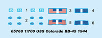 1/700 Trumpeter USS Colorado BB-45 1944 - 05768 - MPM Hobbies