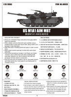 1/16 Trumpeter US M1A1 AIM MBT - 00926 - MPM Hobbies