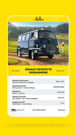 1/24 Heller Renault Estafette Gendarmerie - MPM Hobbies