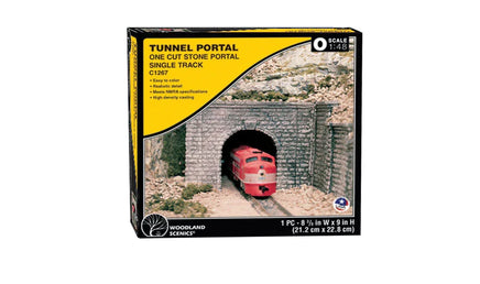 O Scale Woodland Cut Stone Single Portal 1267 - MPM Hobbies