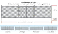 O Woodland Chain Link Fence 3003 - MPM Hobbies