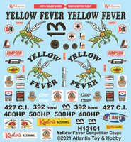 1/25 Atlantis Models Keeler's Kustoms Yellow Fever Competition Coupe - 13101 - MPM Hobbies
