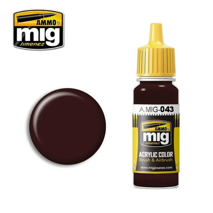 A.Mig-0043 ACRYLIC COLOR Shadow Rust - MPM Hobbies