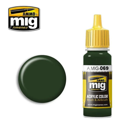 A.Mig-0069 ACRYLIC COLOR Blue Green - MPM Hobbies