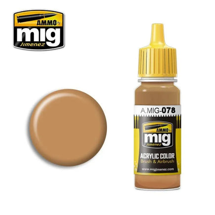 A.Mig-0078 ACRYLIC COLOR Ochre Earth - MPM Hobbies