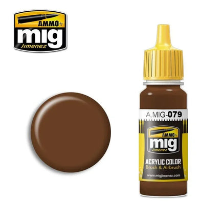 A.Mig-0079 ACRYLIC COLOR Clay Brown - MPM Hobbies
