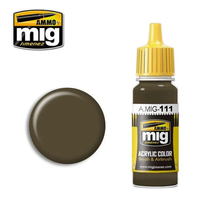 A.Mig-0111 ACRYLIC COLOR SCC 2 (British 1941-42 Service Drab) - MPM Hobbies