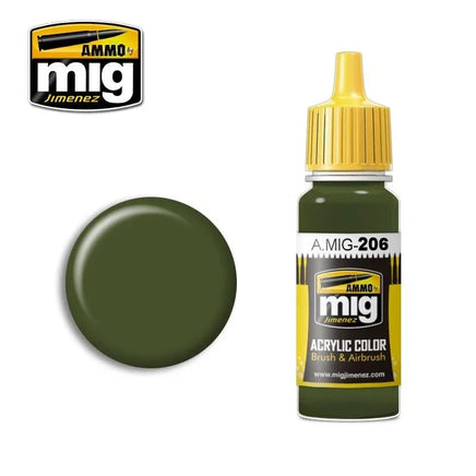 A.Mig-0206 ACRYLIC COLOR FS-34079 (BS 641) - MPM Hobbies