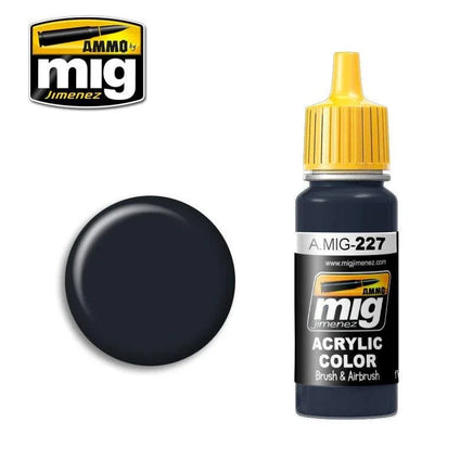 A.Mig-0227 ACRYLIC COLOR FS-25042 Sea Blue (ANA 606) - MPM Hobbies