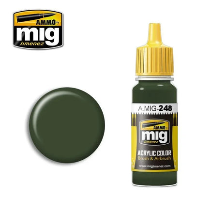 A.Mig-0248 ACRYLIC COLOR RLM 80 Olivgrün - MPM Hobbies